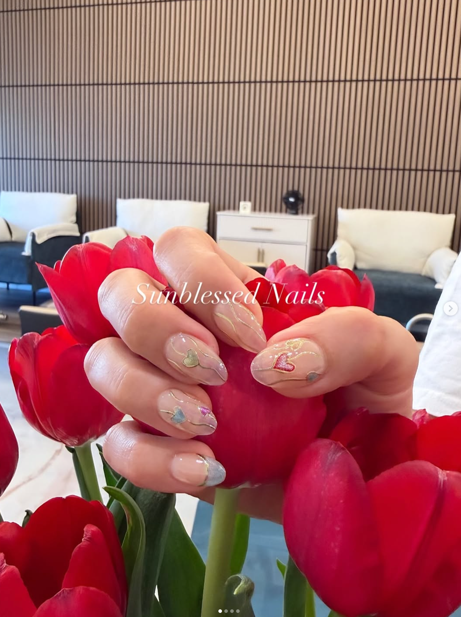 Polka dot nail art